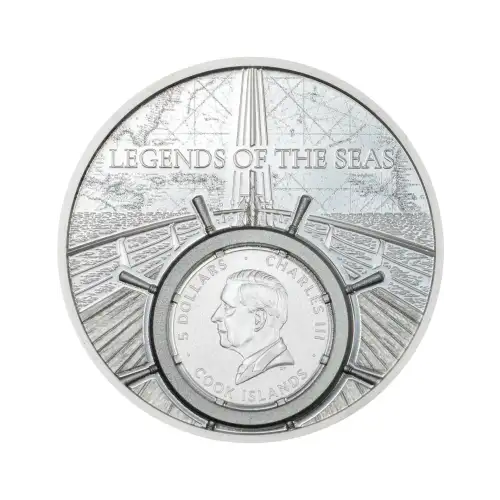 2026 1 oz Legends of The Seas - Santa Maria Colorized Silver Coin (3)