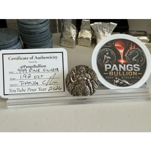 Archangel Hand-Poured Silver - 1.92OZT .999 Fine Silver (2)