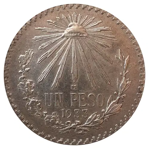 Mexico Silver Peso Cap & Rays (1920-1945)