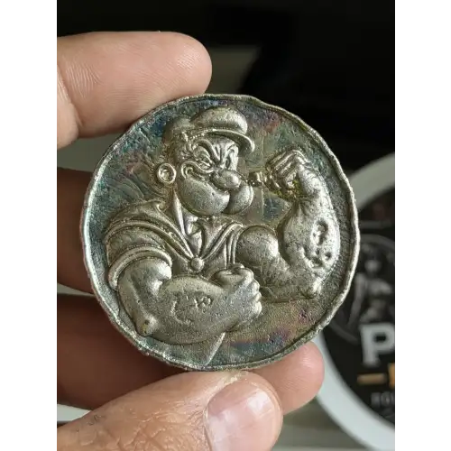 Popeye Hand-Poured Silver - 1.87 OZT .999 Fine Silver