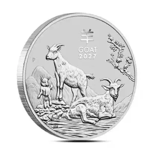 2027 1/2oz Australian Perth Mint Silver Lunar Series III: Year of the Goat