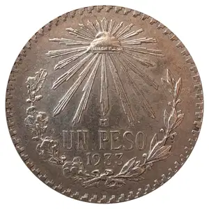 Mexico Silver Peso Cap & Rays (1920-1945)