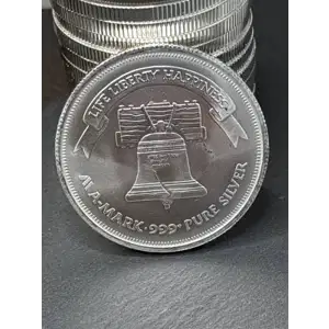 1oz A-Mark Liberty Silver - No Date