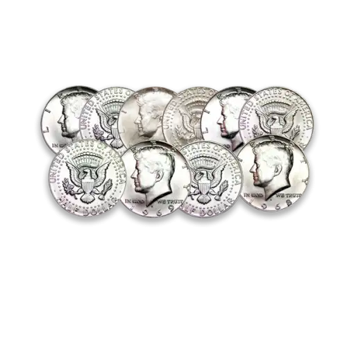 US 40% Silver Coinage - Kennedy Halves 65-69 - Junk Silver