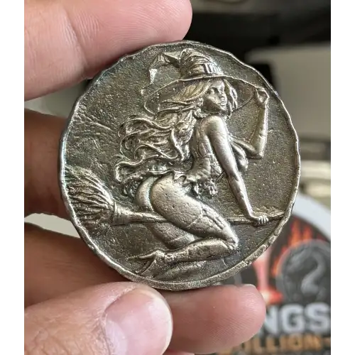 Wicked Witch Hand-Poured Silver - 2.1OZT .999 Fine Silver